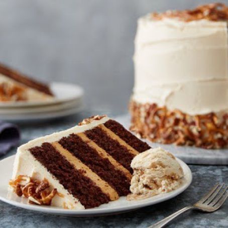 Sky-High Salted Caramel Chocolate Layer Cake