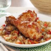 Apricot-Glazed Drumsticks