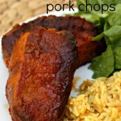 Slow Cooker Sweet Glazed Pork Chops for 2