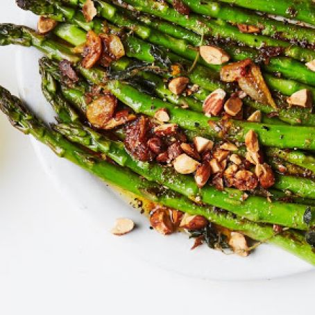 Charred Asparagus with Citrus Bagna Cauda