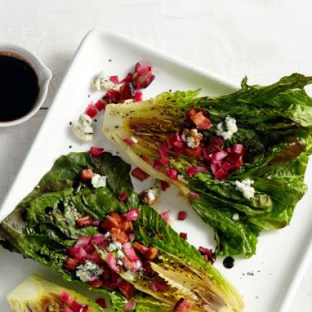 Grilled Romaine With Blue Cheese-Bacon Vinaigrette
