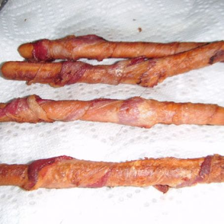 Bacon Wrapped Breadsticks*