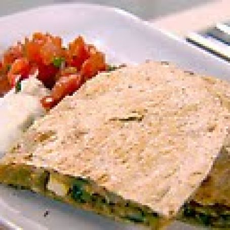 Easy Chicken-Mushroom Quesadillas