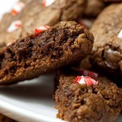 Peppermint Fudgy Brownie Cookies