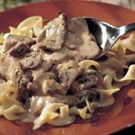 Classic Beef Stroganoff (lighter recipe)