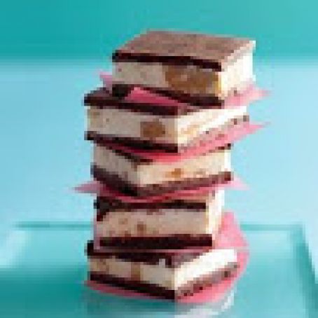 Brownie-and-Peanut-Butter Ice Cream Sandwiches