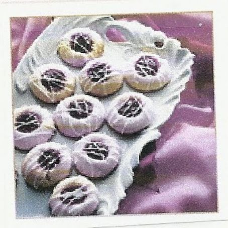 Raspberry Almond Shortbread Thumbprints