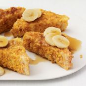 Cornflake-Crusted French Toast With Bananas