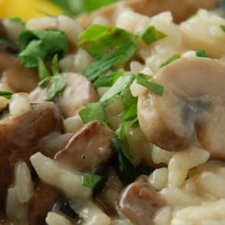 Creamy Risotto with Wild Mushrooms (Wild Rice Risotto) Risotto con Funghi Misti