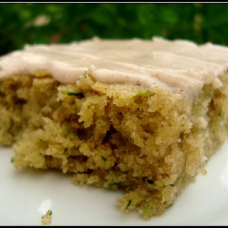 Frosted Cinnamon Zucchini Bars