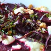 Roasted Beets with Goat Cheese and Walnuts
