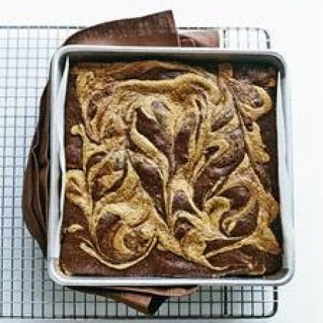 Peanut-Butter Swirl Brownies