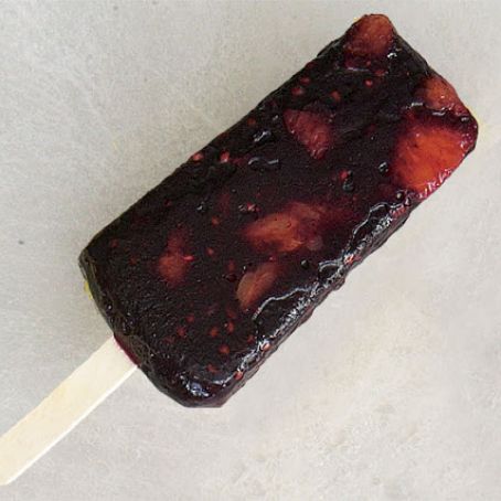 Blackberry-Orange Ice Pops