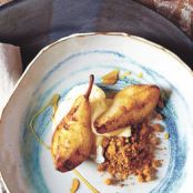 Caramel Roasted Pears with Cheese