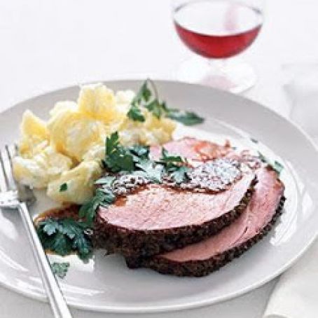 Ginger Aled Ham & Cheddar Mashed Potatoes