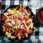 Cheeseburger Skillet Fries