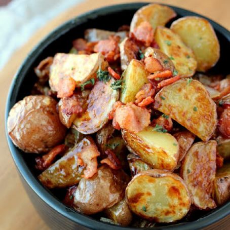 Warm Maple Bacon Potato Salad