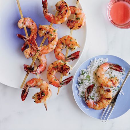 Garlicky Grilled Shrimp