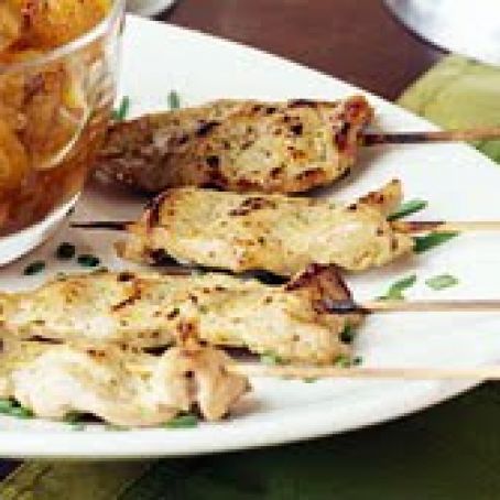 Mustard Glazed Pork Skewers