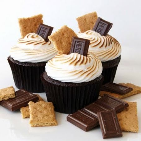 Chocolate S'Mores Cupcakes