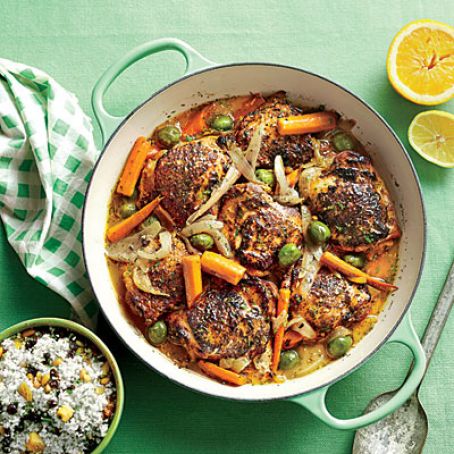 Citrus-Braised Chicken Thighs
