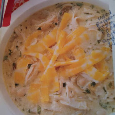 Salsa Verde Chicken Chili