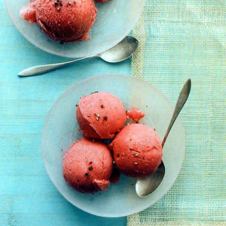 Raspberry Buttermilk Sherbet
