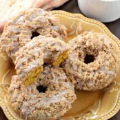 Pumpkin Streusel Donuts