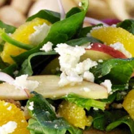ENSALADA DE ESPINACAS CON QUESO DE CABRA