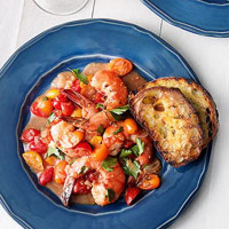 Scampi with Cherry Tomatoes