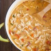 Chupe de Pollo con Chipotle (Chicken Chowder with Chipotle)