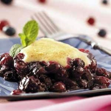 Triple Berry Cobbler