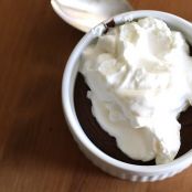 Chocolate Pudding with Almond Whipped Cream