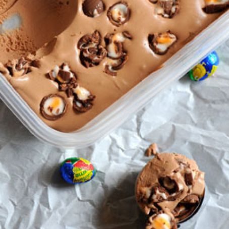 Cadbury Crème Egg Ice Cream