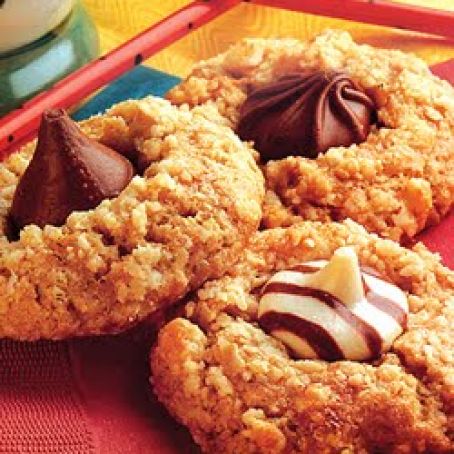 Chocolate-Kissed Thumbprint Cookies