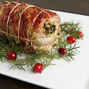 Kale Stuffed Pork Loin Roast