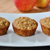 Healthy Applesauce Oat Muffins