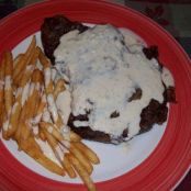 Steak with Blue Cheese Sauce