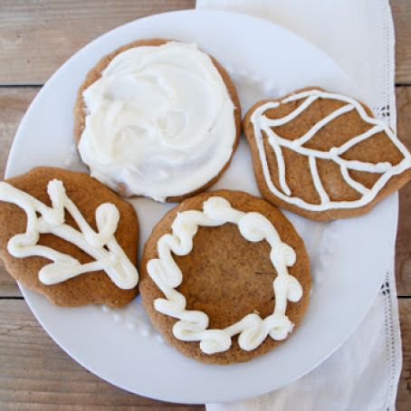 Spiced Pumpkin Gingerbread Cookies
