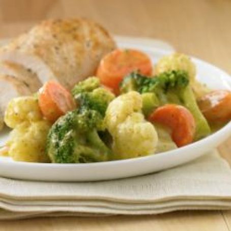 Vegetable Medley with Honey Mustard Sauce