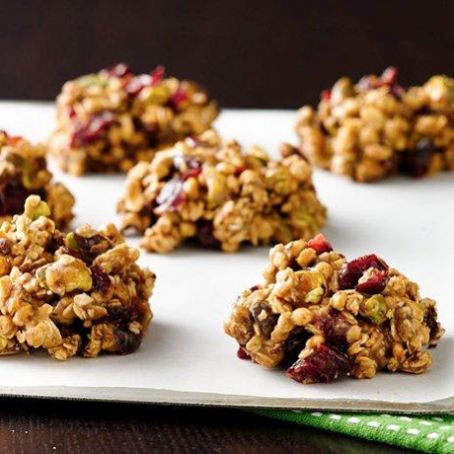 No-Bake Cranberry Granola Cookies