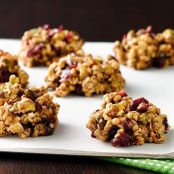 No-Bake Cranberry Granola Cookies