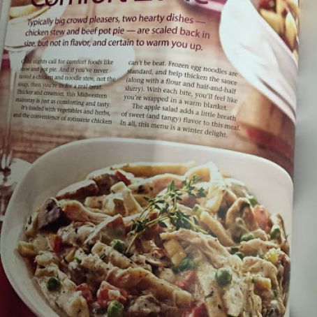 Chicken and Noodle Stew for 2