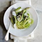 SHAVED ASPARAGUS w/PARMESAN VINAIGRETTE