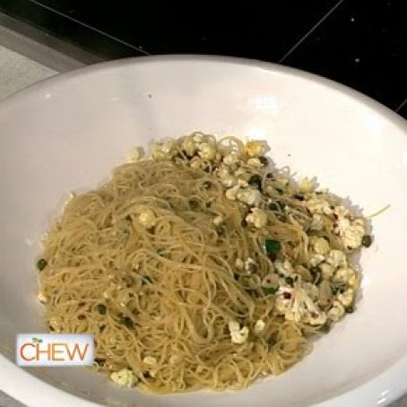 Angel Hair with Cauliflower and Parmesan