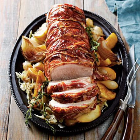 Pork with Apples, Bacon, and Sauerkraut (Southern Living -Feb 2013)