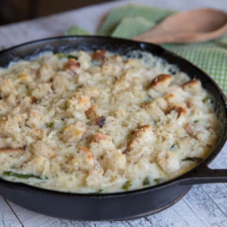 Asparagus-Chicken Skillet Gratin