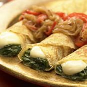 Savory Crepes with Spinach & Brie