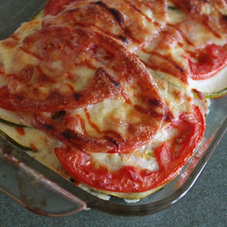Cheesy Zucchini Tomato Bake