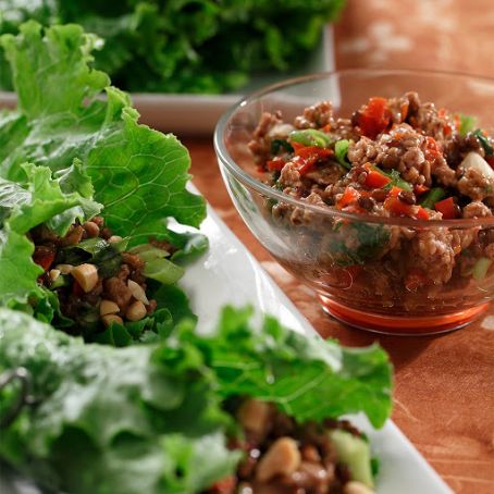 Hoisin Turkey & Lentil Lettuce Wraps